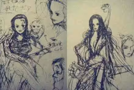《海賊王》尾田早期手稿曝光,娜美是狂戰士,多弗朗明哥成禿頭!