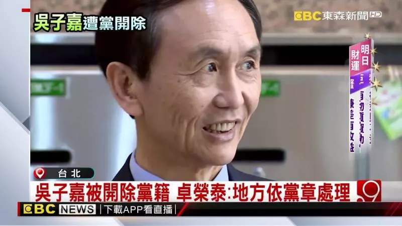 吳子嘉遭開除黨籍 判決書內容曝光