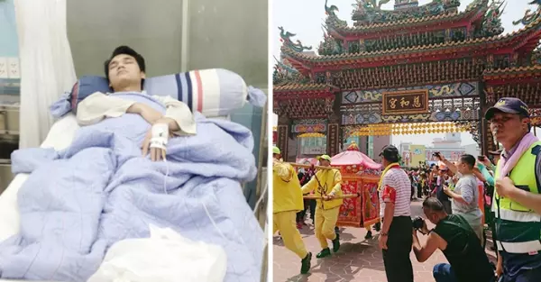 警官心臟病發昏迷不醒「2度無生命跡象」癡情妻跪白沙屯媽祖27天!警官奇蹟醒了:感謝大家不離不棄!
