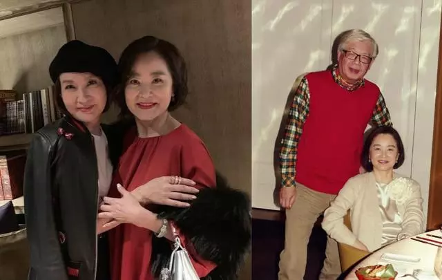 林青霞和媽媽妹妹罕見合影曝光,姐倆長相差距大,媽媽因抑鬱