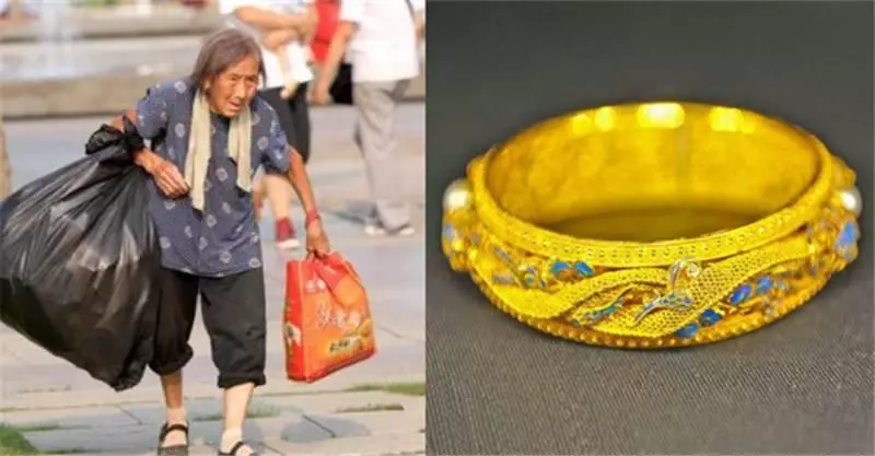 拾荒老人撿到金手鐲,苦等失主兩天,失主一出現,兩人全傻了
