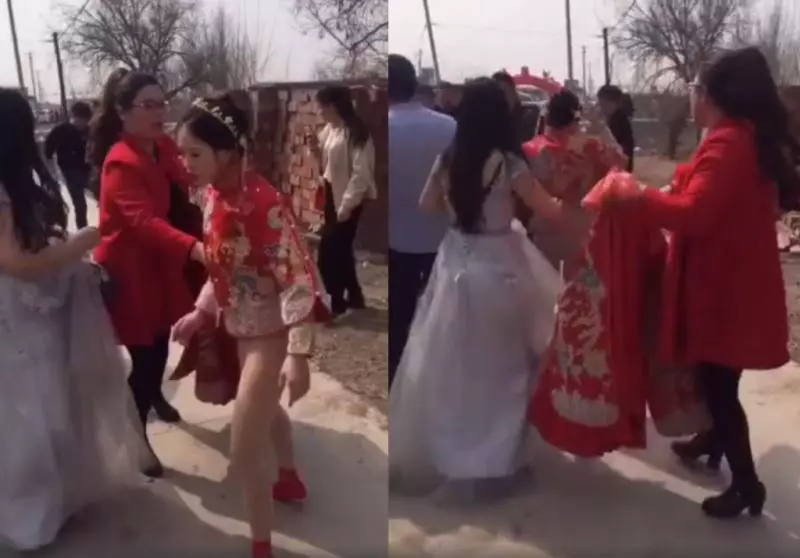 婚鬧玩過頭!婚裙遭當眾扯下 新娘氣炸「下空」走人