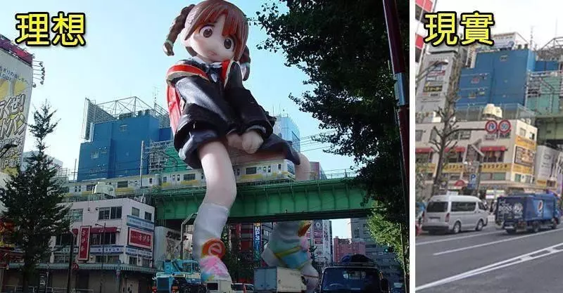 老外特地去秋葉原朝聖「巨大少女雕像」 到了現場直接夢想破滅+心碎!