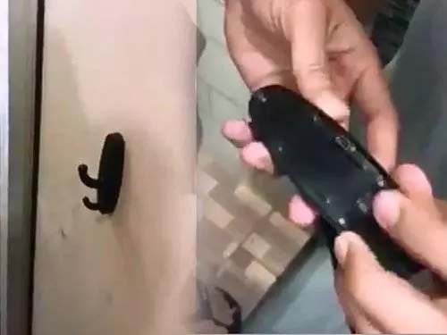 女生要小心哦!嘛嘛檔廁所!遭偷裝針孔攝錄機!快看!