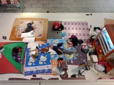 山竹園被驅住戶 光大底層BBQ