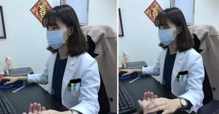 去看診中醫竟是大正妹!「白嫩手幫把脈」他害羞偷拍 拿下口罩… 網暴動