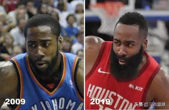 十年回看NBA球員長相變化,庫里威少基本沒變,詹皇一顛十五年!