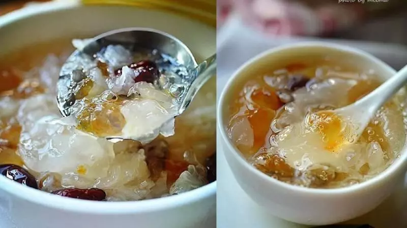 經常喝這個,皮膚想不好都很難——「桃膠銀耳羹」