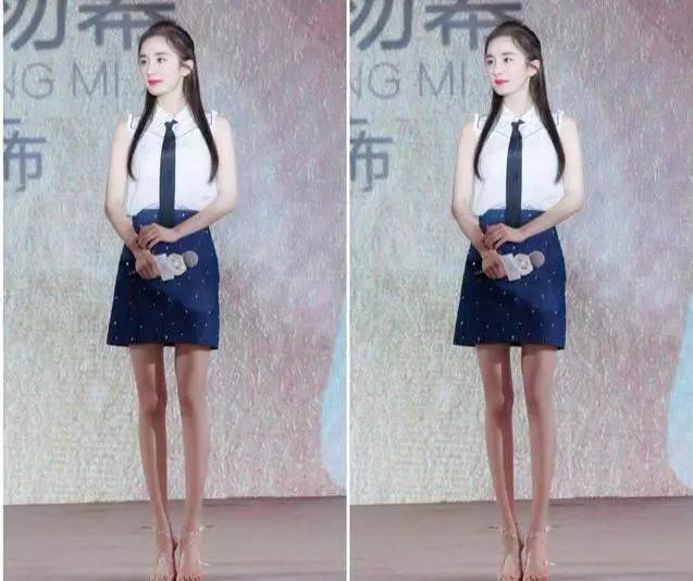 楊冪最近身材好可不只是馬甲線!日常出行腿細成了竹竿堪比超模!
