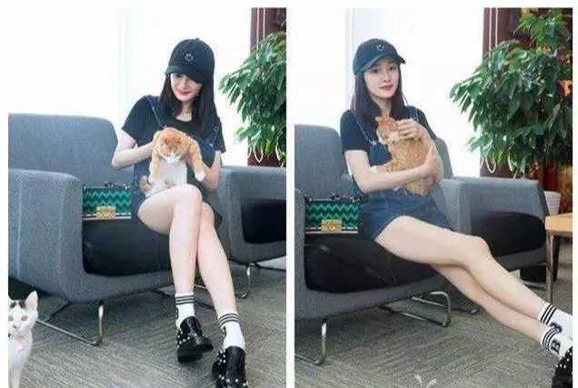 楊冪最近身材好可不只是馬甲線!日常出行腿細成了竹竿堪比超模!