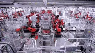 特斯拉工廠被曝光,整個工廠只有150個機器人,超震撼!感覺要失業了