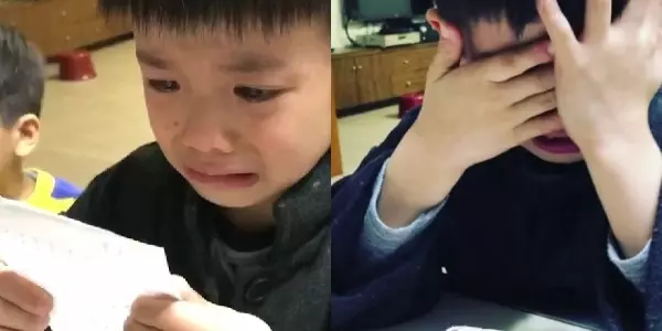 真情流露!爸爸出差一個月「手寫注音紙條」給7歲兒子 他看到最後「直接抱頭飆淚」哭喊:快回來~