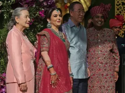 亞洲首富兒子娶妻奢華大手筆 世界級名人政客齊聚