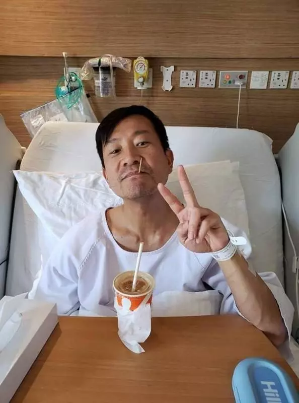前TVB實力戲骨完成心臟手術,老婆社交網發文曬病床照報平安!