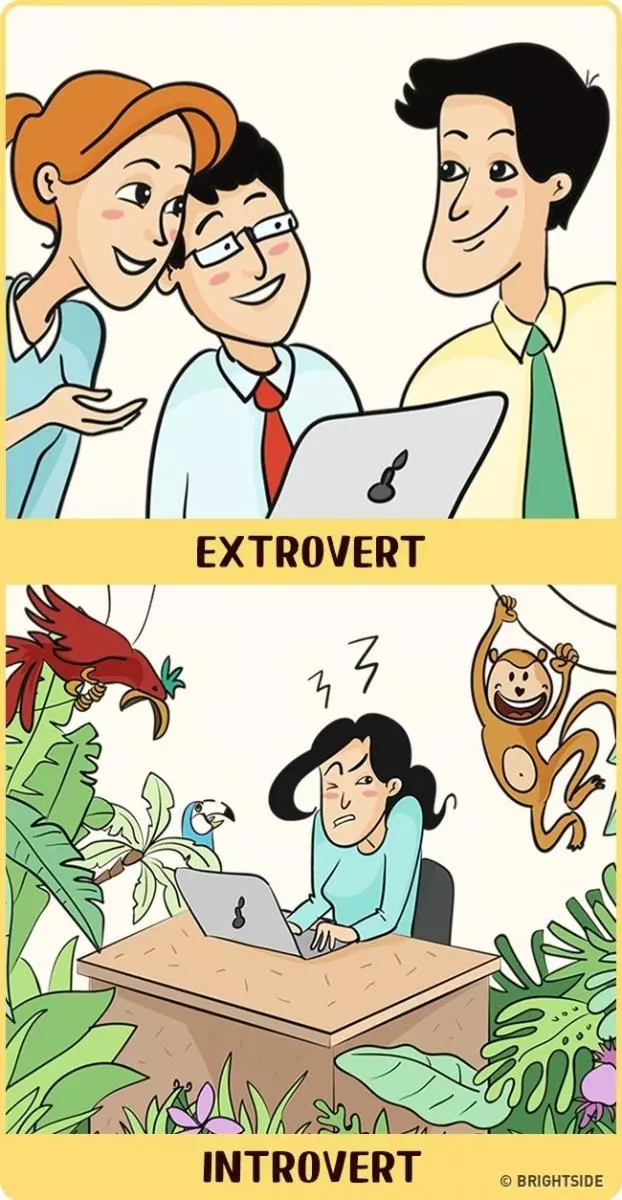 看世界角度完全不一樣 12張插畫解讀你的「外在 VS 內在傾向」