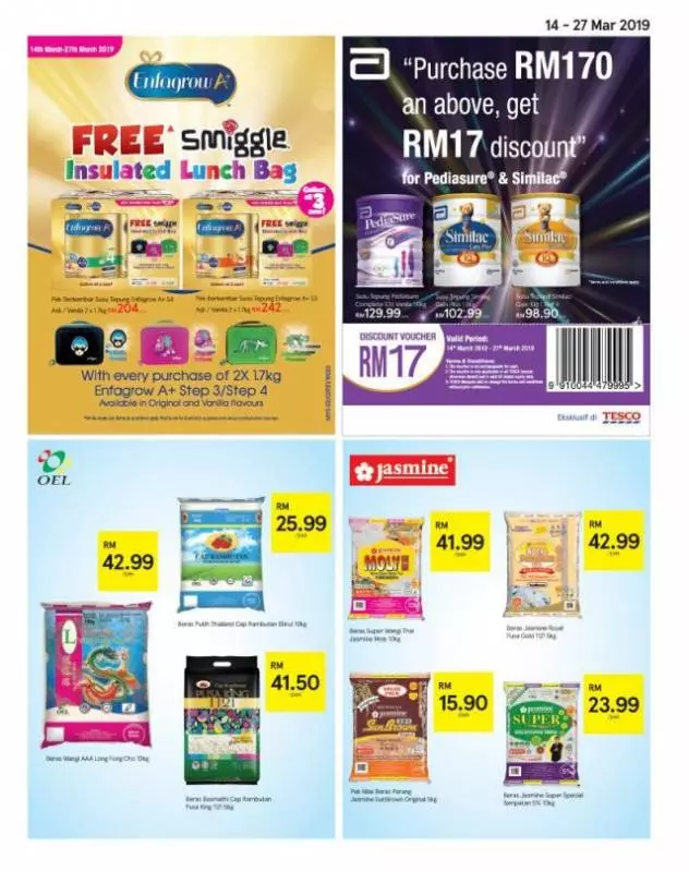 Tesco 最新大減價商品(3月14日至27日)