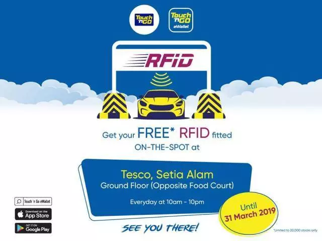 無需申請,直接去這些地點就幫你安裝TNG RFID