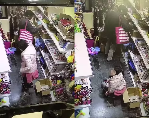 扯!女進店蹲下留一灘水 店員看監視器崩潰:放尿PLAY?