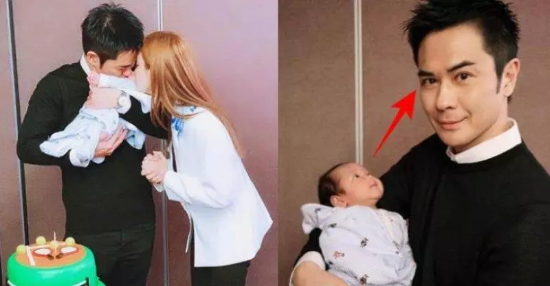 鄭嘉穎兒子滿月,正臉曝光大眼睛有神直盯帥爸爸,陳凱琳美艷如初