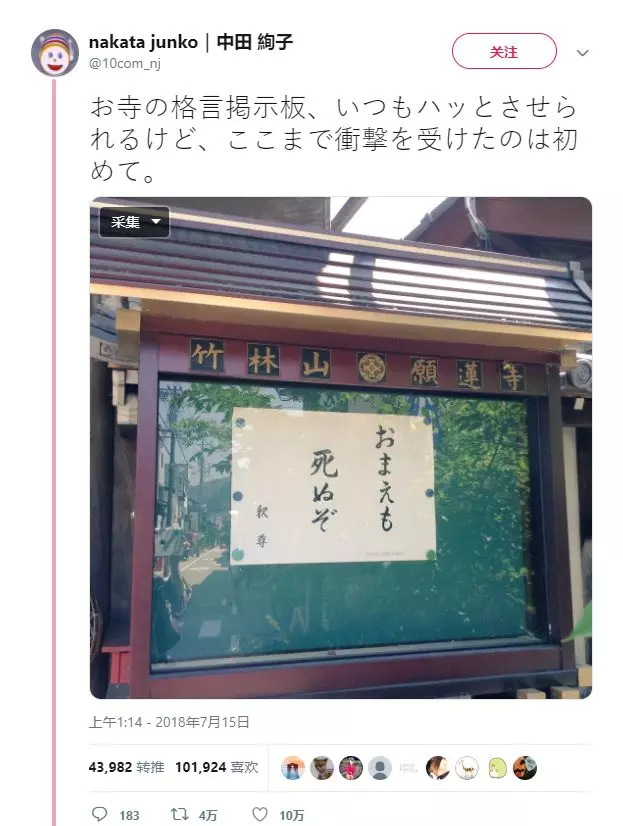 日本佛系公告欄10萬人點贊:人生除了死亡, 其他都是擦傷