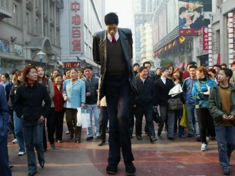15個全部身高加起來有11層樓高「世界巨人勁爆特輯」 中國女巨人坐著都比你高!