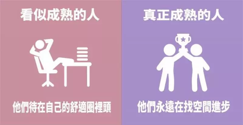 7張圖看懂「真成熟」與假成熟的區別,看了你就能知道了