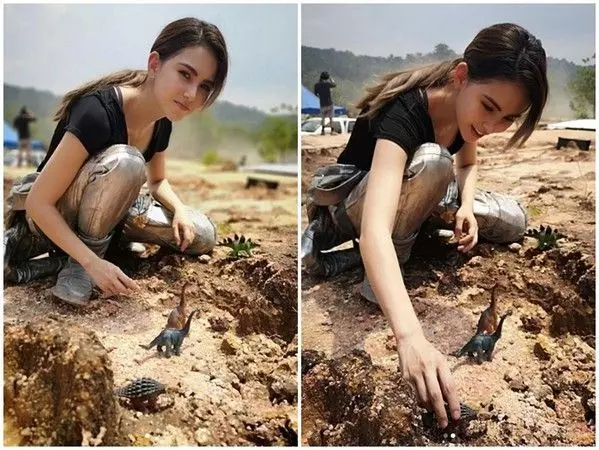 昆凌蹲地玩模型!領口太低「正對鏡頭掉出」超誘惑!網友羞:周董氣炸了!