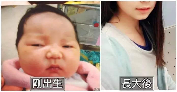 小時候醜不是醜!她曬「女兒出生塌鼻厭世臉」笑醜 升國中進化「逆天大眼氣質妹」網暴動:岳母好❤