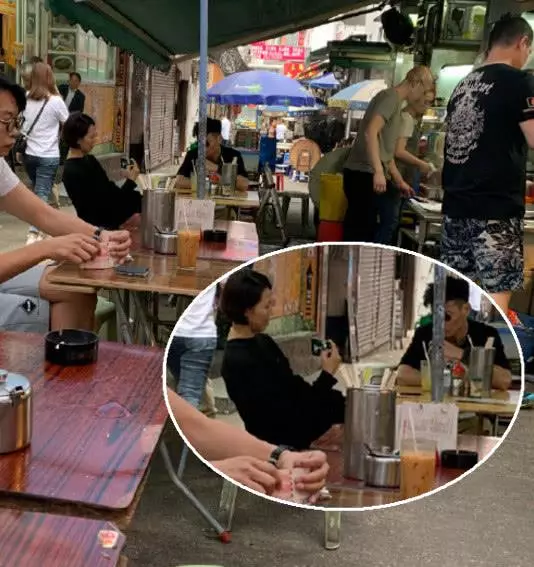 蔡少芬張晉吃路邊攤被偶遇,娘娘成老公迷妹拍照不停!