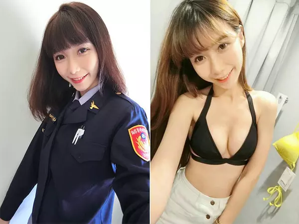 「妹妹頭女警」超仙氣!台中妹:我像癡漢一直看 原來是女模級警花