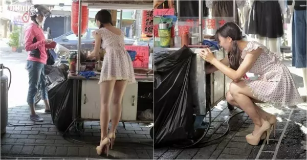 超正麵線攤老闆娘私照曝光!!「天使臉孔魔鬼身材」網友沖去朝聖卻看到!