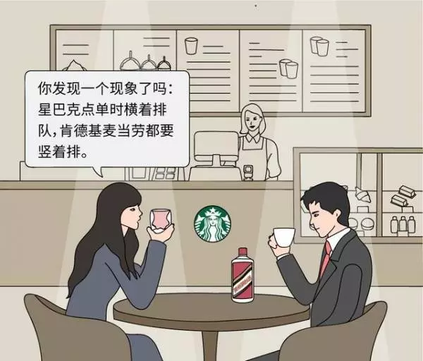 你有沒有想過?星巴克「橫著排隊」而肯德基卻「豎著排隊」?簡單漫畫讓你了解「企業成功」的秘訣!