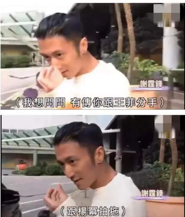 謝霆鋒首次回應和楊冪談戀愛,他笑著說了三個字