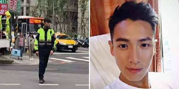 板橋帥警一脫安全帽激似柯震東! 女網友暴動圍觀:這被開單我也會笑
