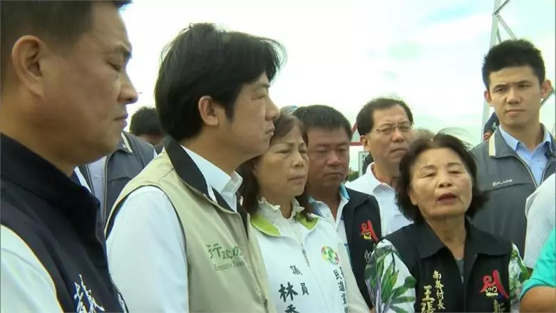 地主頭綁「共匪來了」 抗議嘉義縣府滯洪池徵地