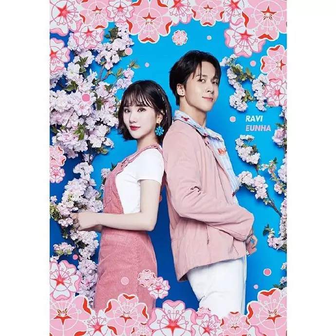 [GFRIEND][分享]190328 置身於粉藍夢境中…銀河X RAVI 百事可樂合作花概念照公開