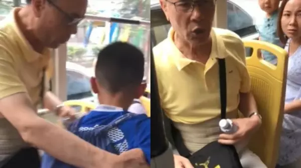 把小男孩當人肉坐墊逼他讓位!男孩嚇哭,阿伯怒嗆:我老人又是身障,這位子只有我可以坐