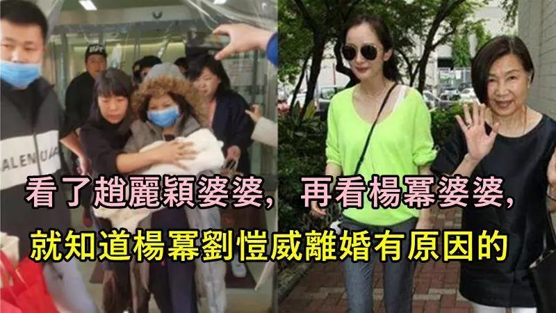 看了趙麗穎婆婆,再看楊冪婆婆,就知道楊冪劉愷威離婚有原因的