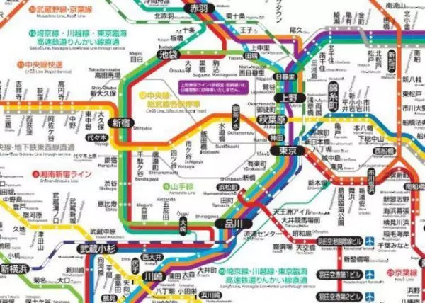 東京電車交通不再卡卡!一次搞懂東京各家鐵路公司所有路線!