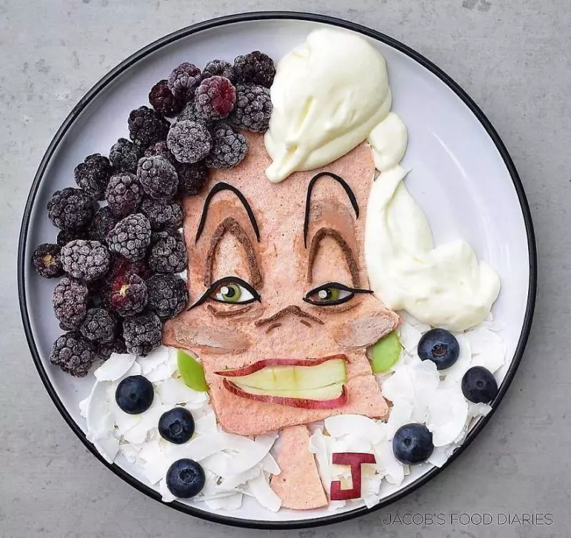 讓孩子不再挑食!巧手媽把食物變身「超精緻卡通人物」 烏蘇拉「章魚頭髮」真的神還原