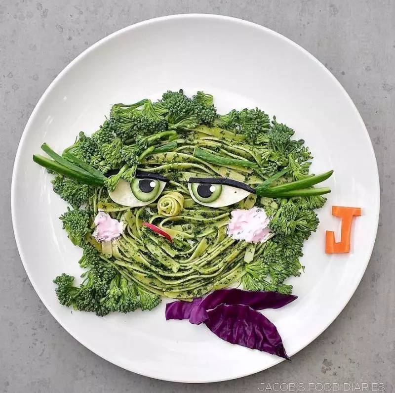 讓孩子不再挑食!巧手媽把食物變身「超精緻卡通人物」 烏蘇拉「章魚頭髮」真的神還原