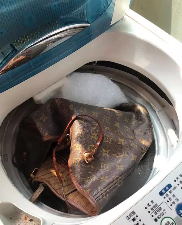 LV包發霉? 丟進洗衣機!