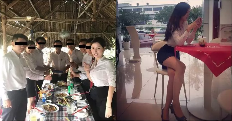白襯衫快不行了...HONDA女業務穿黑窄裙賣車!車主暴動:每天賀成交 !