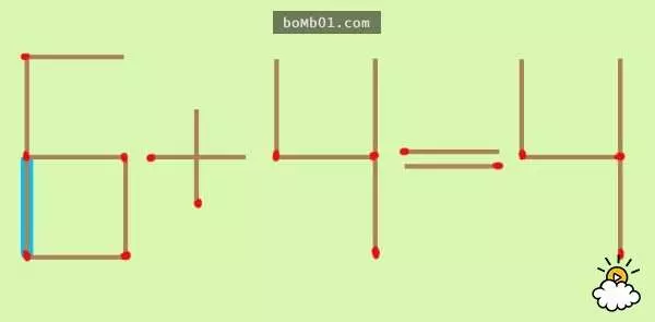這道錯誤的「6+4=4」數學題只要移動一根火柴就能有幾個正確答案,看似簡單卻有很多人都被搞混了!