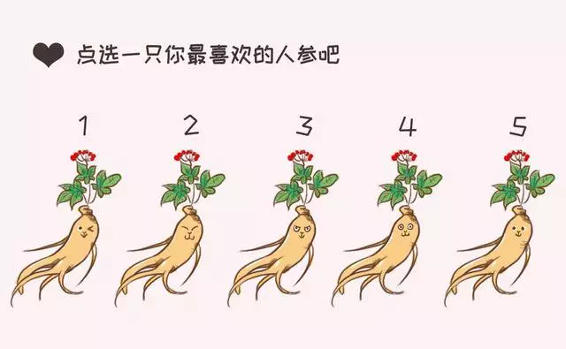 性格分析,超准!一顆人參就能看出你的內心!