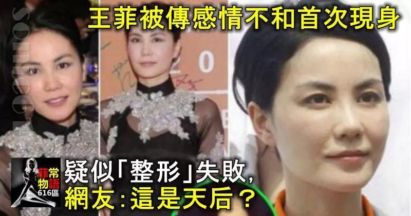 王菲被傳感情不和首次現身,疑似「整形」失敗,網友:這是天后?