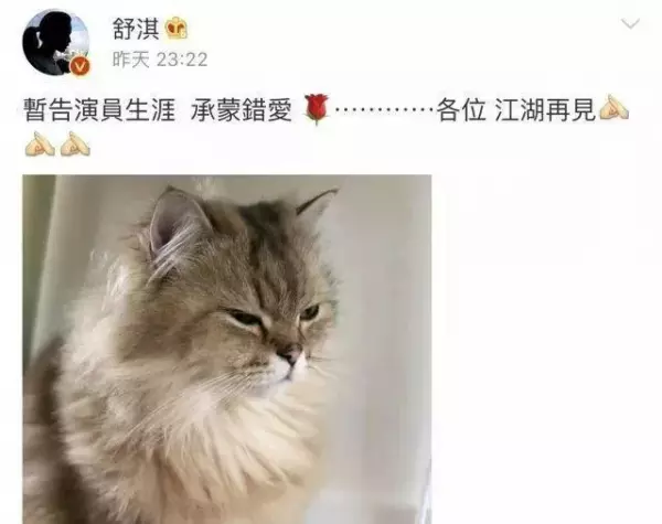 舒淇真的慘!發文暫告演藝圈,4個月沒工作,近照曝光,網友:整張臉太恐怖了。。