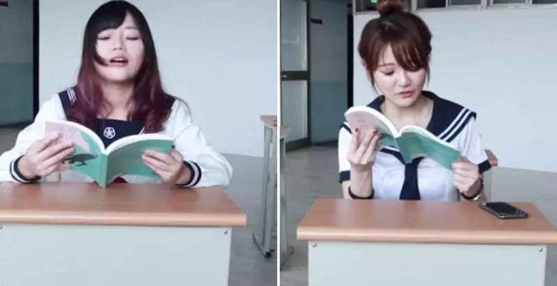 台網紅挑戰「塞o蛋」唸書!「皺眉、傻笑、夾腿、深呼吸」網友全看傻:8分15秒到了?