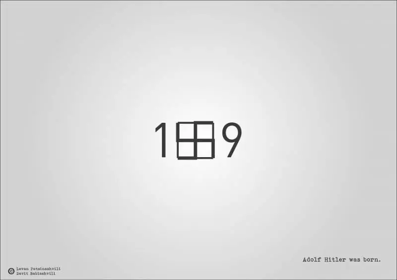 25個「字體裡暗示某個歷史事件」的奇特西元年份字體 1984年超有梗!~~~~