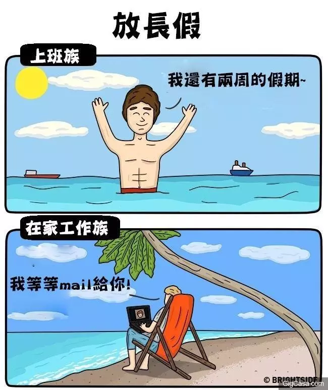 12個「上班族VS舒活族」超中肯對比